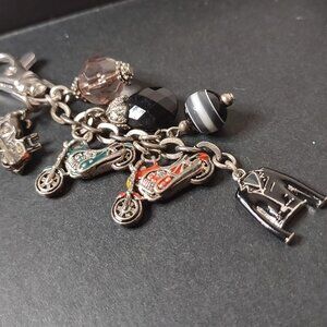 Very Awesome Vintage Motorcycle Charm Keychain